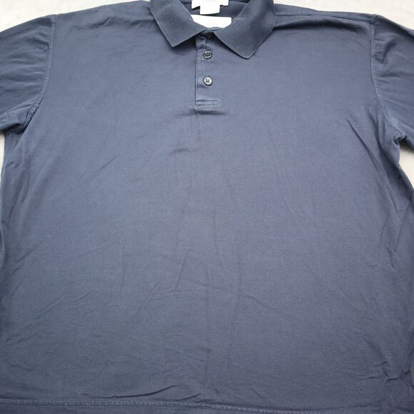 Franco Ziche Shirt Mens L Blue Plain Chest Button Short Sleeve Collared Top - Picture 10 of 16